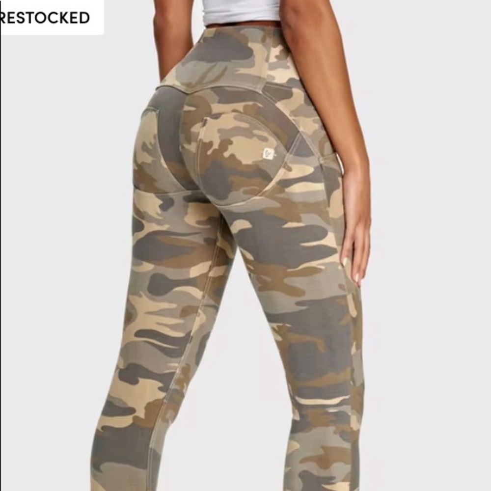Freddy Up WR.UP® Fashion 3 Button High Waisted Jeans Camo XS $159